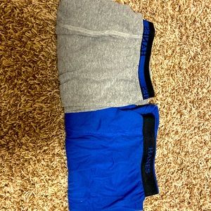 Hanes boxer briefs only worn once grey and blue